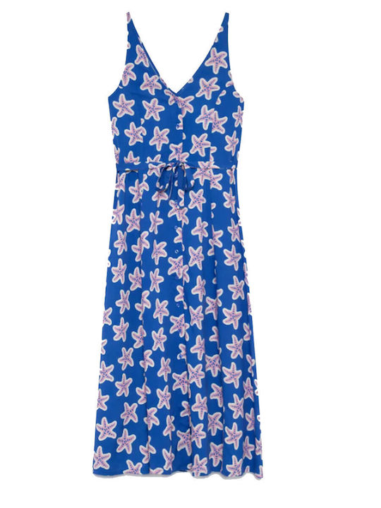 Compania Fantastica Maxi Shirt Dress Dress Blue