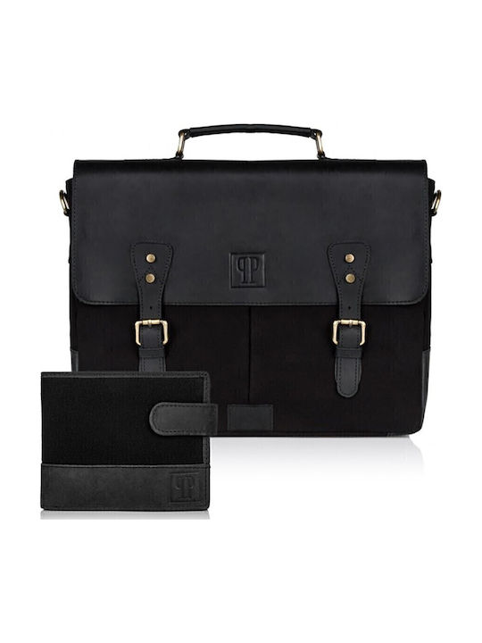 Paolo Peruzzi Men's Bag Shoulder / Crossbody Black