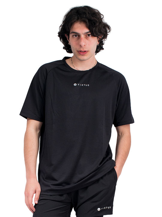 Virtus T-shirt Bărbătesc cu Mânecă Scurtă Negru