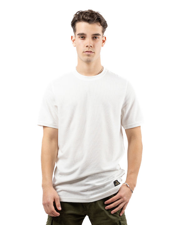 G Genie T-shirt Bărbătesc cu Mânecă Scurtă White