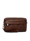 Herren Schulter / Crossbody Tasche Braun
