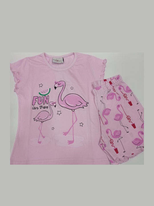 Happy Family Pijama pentru copii Roz