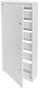 Eurolamp Wall mounted 24-Elements Fuse Box with 7 Rows
