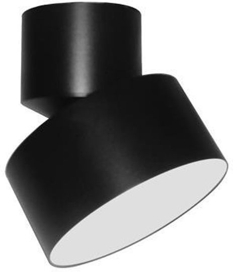Eurolamp Μονό LED Φυσικό Λευκό Σποτ σε Μαύρο Χρώμα
