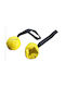 Schweikert Leder Hundeball Lederball Air Gelb 1 Griff 8cm