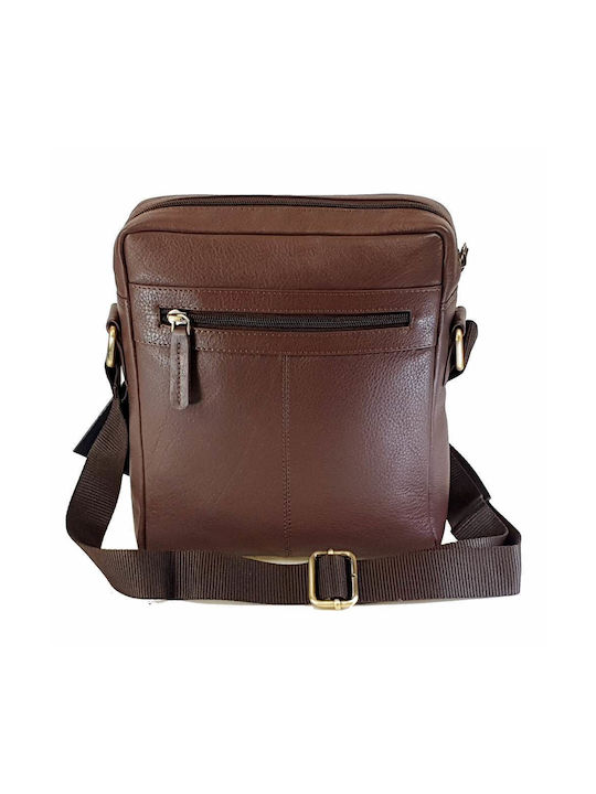 Diplomat Leather Men's Bag Shoulder / Crossbody Brown