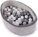 Bo Jungle Ball Pit made of Fabric 84x64cm. Gray