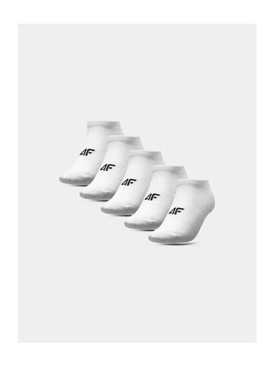 4F Athletic Socks White
