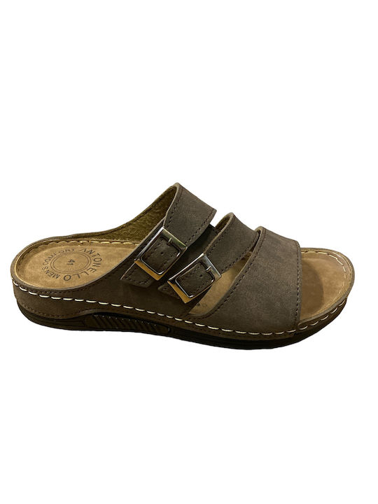 Antrin Herrensandalen in Braun Farbe