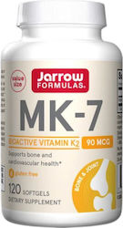Jarrow Formulas MK-7 Βιταμίνη 90mcg 120 μαλακές κάψουλες