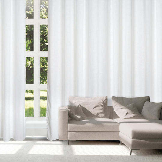 Das Home Κουρτίνα με Τρουκς 2249 Εκρού 140x270εκ.