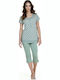 Zen by Daisy Set Pijamale pentru Femei Turcoaz