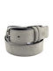 Men's Belt Leather Gray