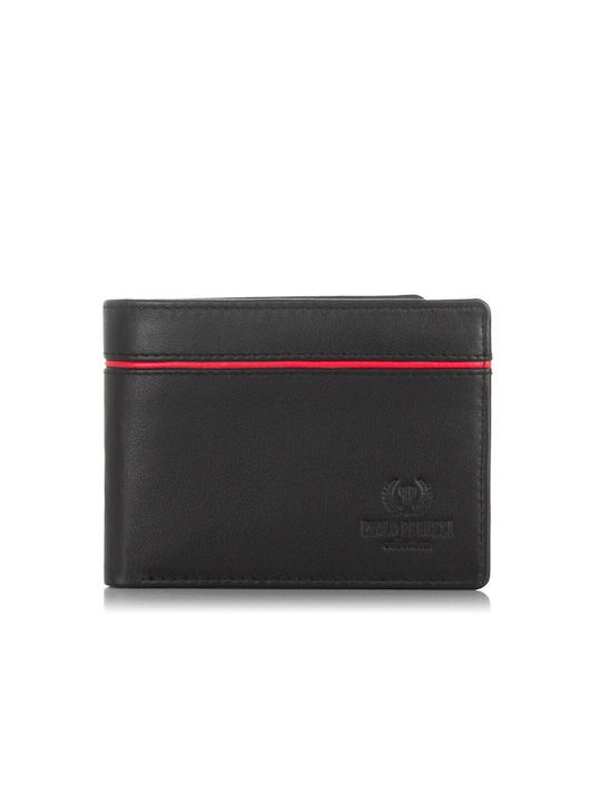 Paolo Peruzzi Men's Leather Wallet with RFID Red