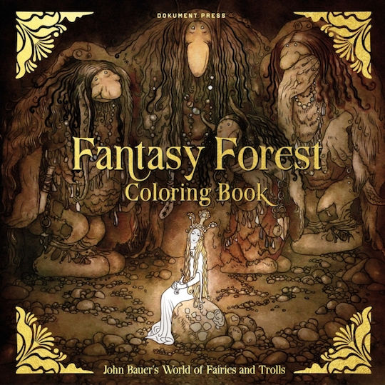Colouring Book Fantasy Forest Coloring Book