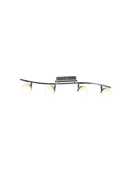 Struhm Ceiling Mount Light 76.5cm Silver with Integrated LED