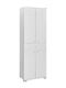 Diamond Two Door Wardrobe with 1 Drawer White 60x38x187cm