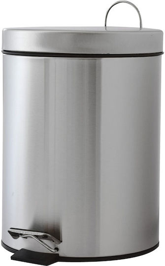 Διανομική Inox Καλαθάκι Μπάνιου Soft Close 12lt Ασημί