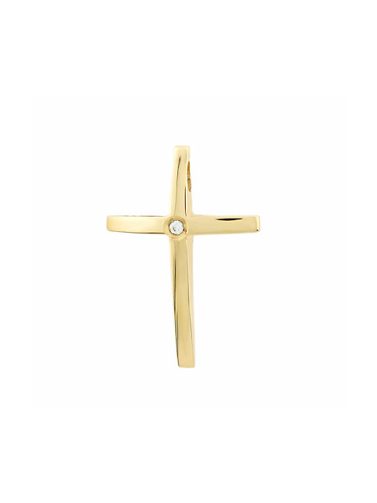 Femeiesc Aur Cruce 14K