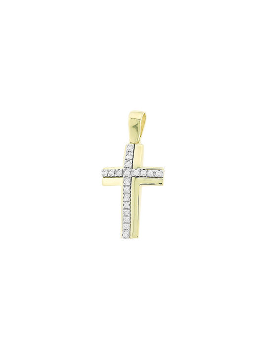 Femeiesc Aur Cruce 14K