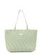 Doca Straw Beach Bag Green