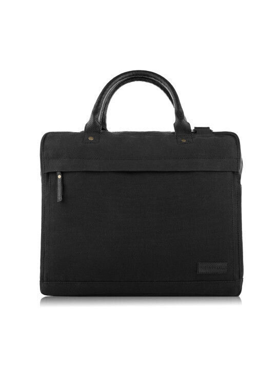 Paolo Peruzzi Geantă pentru laptop 14" MacBook Pro de 14 inchi M2 2023/M1 2021 în culoarea Negru E-04-BL