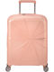 American Tourister Starvibe Spinner Exp 55 Cabin Hard Suitcase Metallic Peach with 4 Wheels Height 55cm