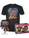 Funko Pop! Tees Marvel: Marvel - Tee Adult Black Panther Iron Heart Riri Williams Vinyl Figure and T-Shirt (S) Bobble-Head & Strălucește în întuneric