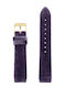 WATX & CO Δερμάτινο Λουράκι Μωβ 38mm