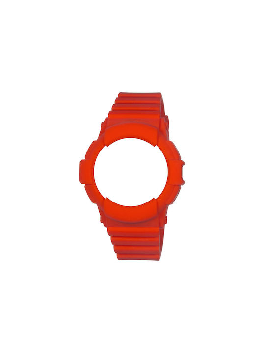 WATX & CO COWA2741 Curea de cauciuc Roșu 49mm