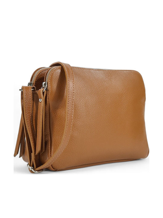 Leather Women's Bag Shoulder Tabac Brown