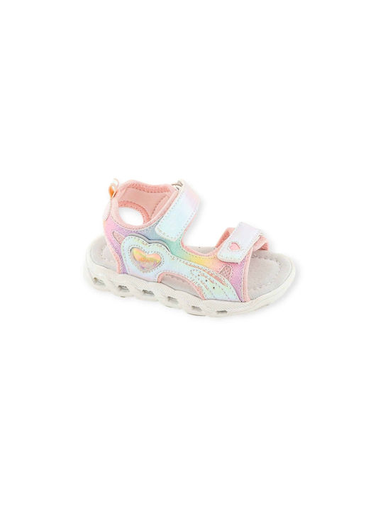 SmartKids Shoe Sandals Anatomic with Velcro & Lights Pink
