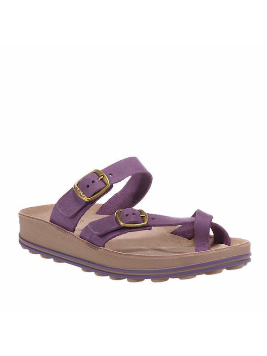 Fantasy Sandals Leather Women's Sandals Purple