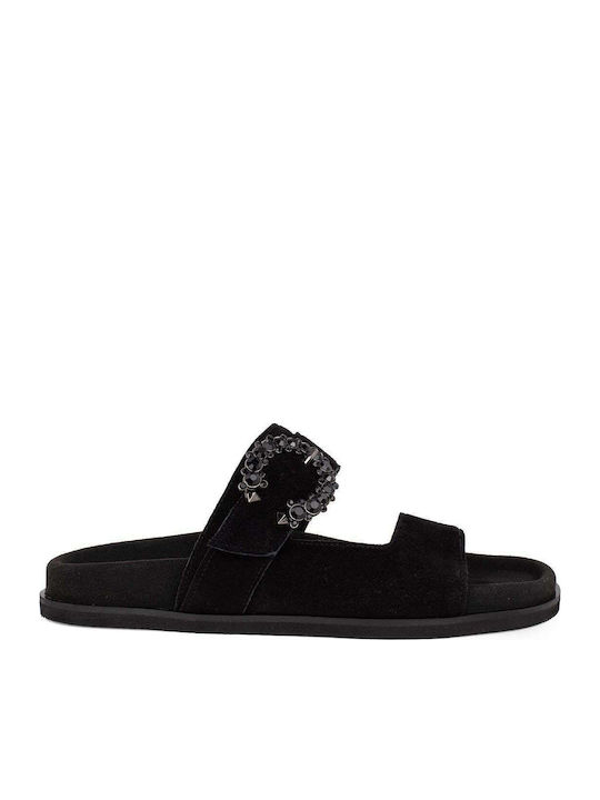 Komis & Komis Sandale Casual Damă Negru De Piele