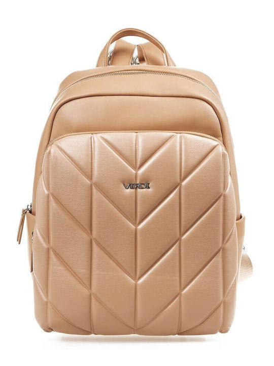 Verde Women's Bag Backpack Beige