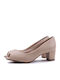 Beige Medium Heels