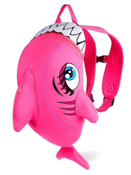 Τσάντα Backpack Crazy Safety Shark Pink 170101-02-01