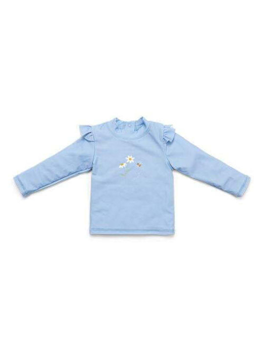 Little Dutch Kinder Badeanzug UV-Schutz (UV) Langarm-Shirt Hellblau