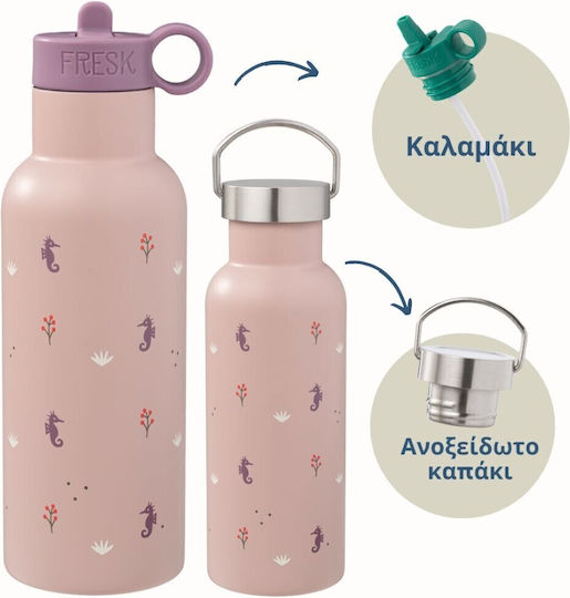 Fresk Edelstahl Thermosflasche 500ml Seepferdchen