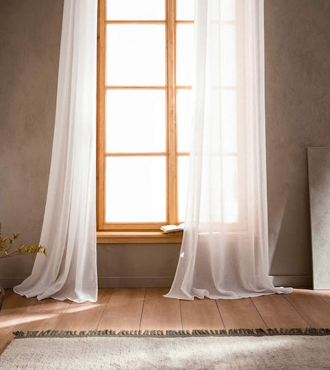 Gofis Home Combe Curtains With Beige Grommets 140x280cm