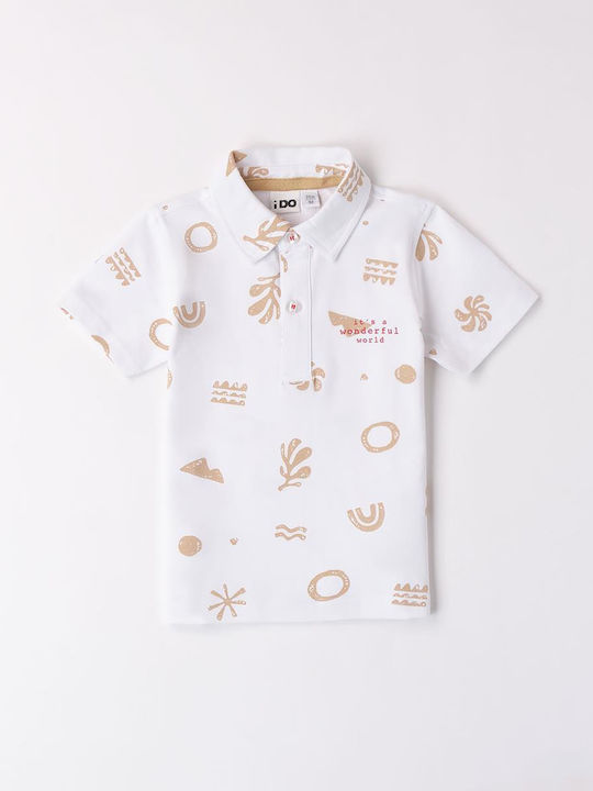 iDO Kids Polo Short Sleeve White