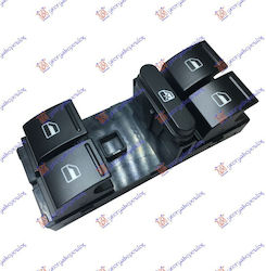 Front Window Switch Quadruple 10pin Vw Passat 11-15 1k4959857b Left 1 pc