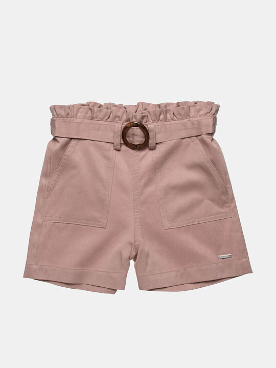 Șort/Salopetă Copii din Material Textil Roz