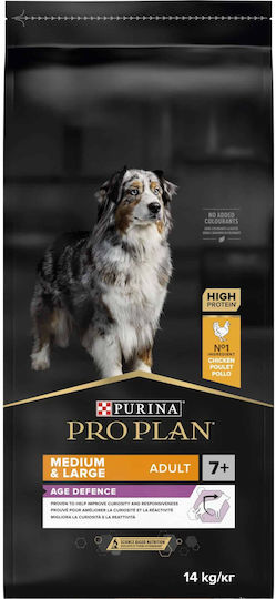 Pro Plan Age Defence 14kg Ξηρά Τροφή για Ενήλικους Σκύλους Μεσαίων & Μεγαλόσωμων Φυλών με Κοτόπουλο