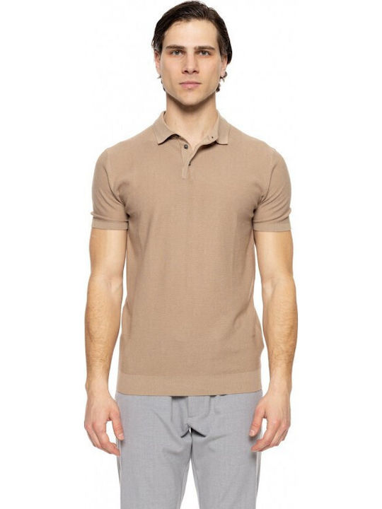 Smart Fashion Polo Short Sleeve Blouse Lt Beige
