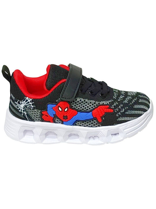 Spiderman Παιδικά Sneakers Μαύρα