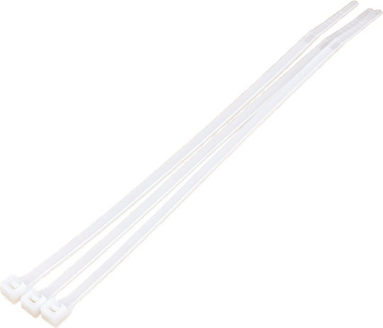 Hydrostab Пластмасови Кабелни Аксесоари 360mmx4.4mm в Бял Цвят 3бр HS0120066