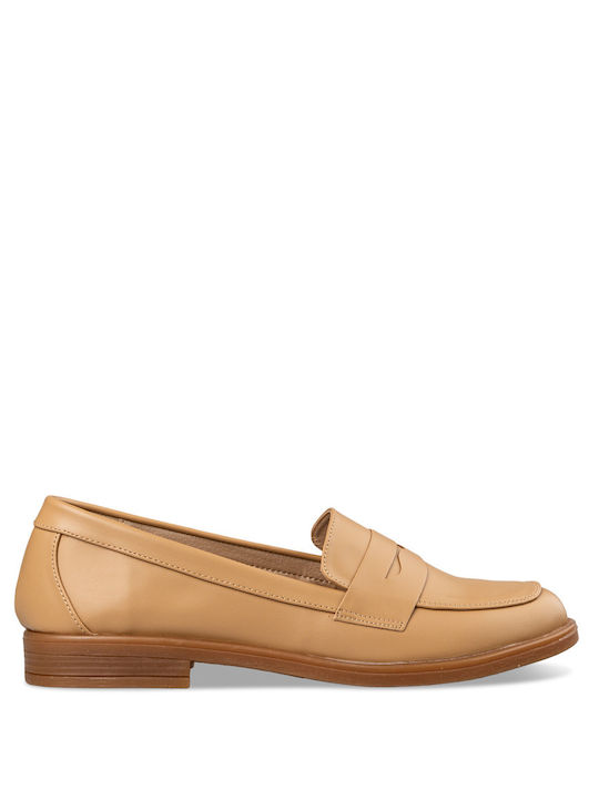 Envie Shoes Women's Loafers in Beige Color