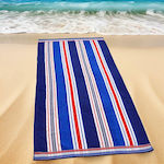 Lino Home Blue Beach Towel 180x90cm