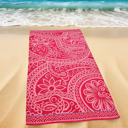 Lino Home Beach Towel Fuchsia 180x90cm.
